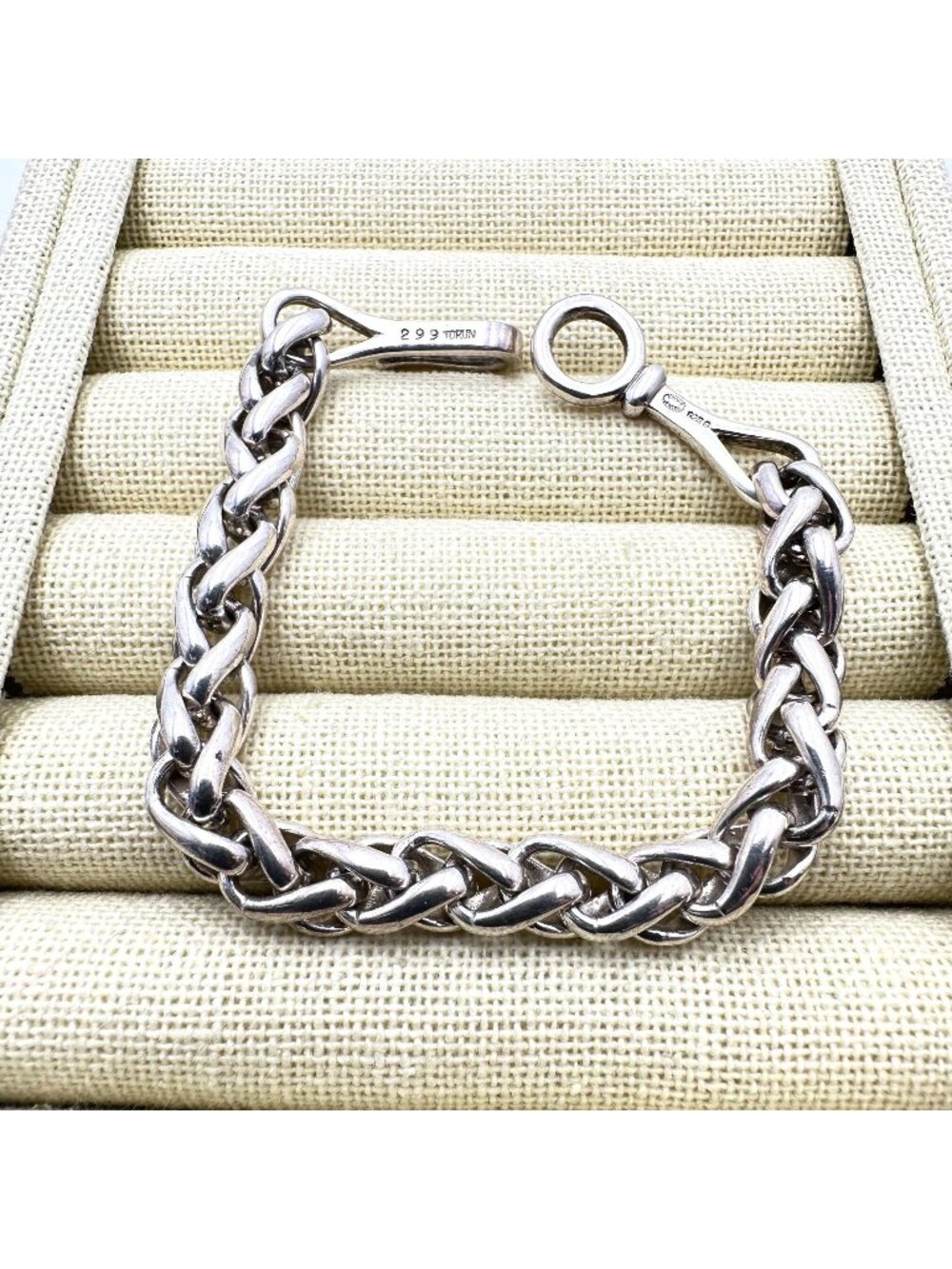 Rare Georg Jensen Torun Sterling Silver Bracelet Size 7.5 Inch Design 299